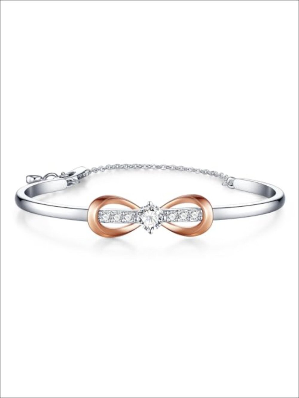 18K Gold Plated Adjustable Minimalist Bangle Bracelet Infinity Jewelry Gift for